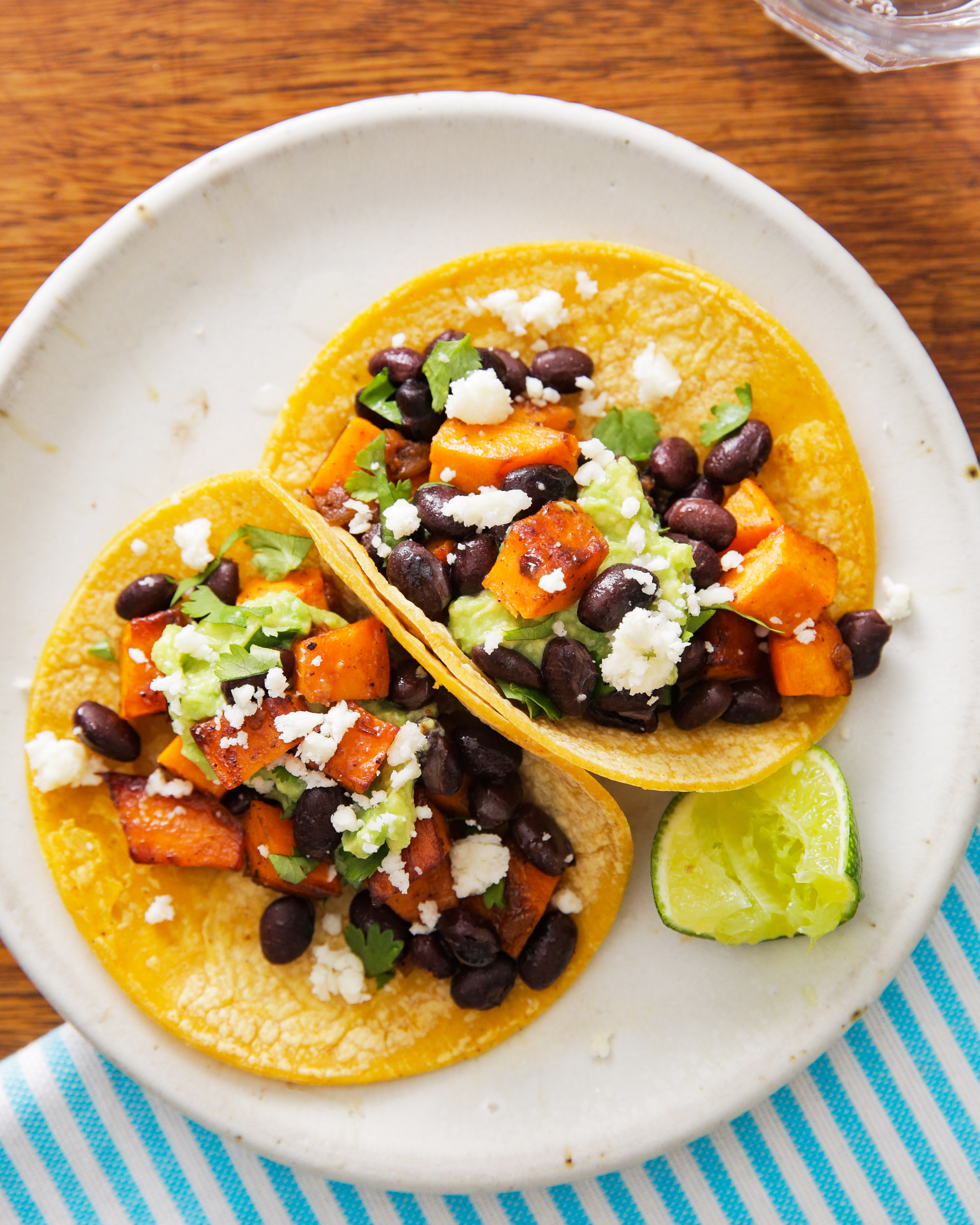 High-Protein Vegan Recipes Optimal Nutrition Black bean and sweet potato tacos