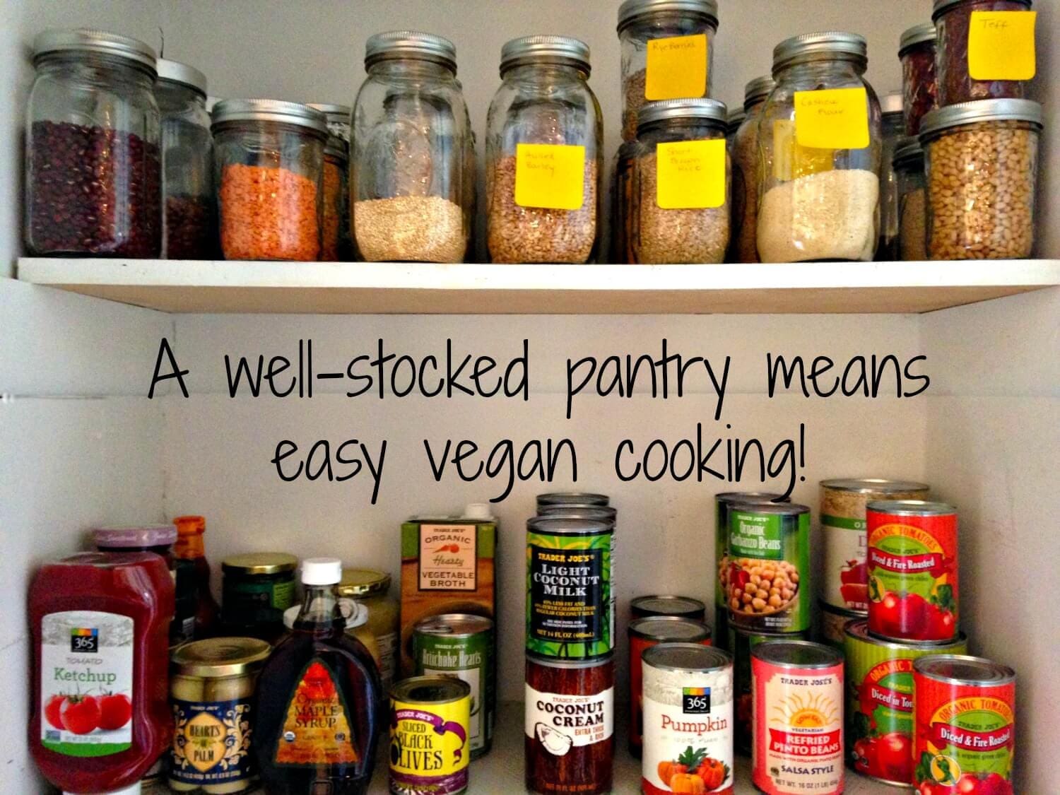 Vegan pantry essentials