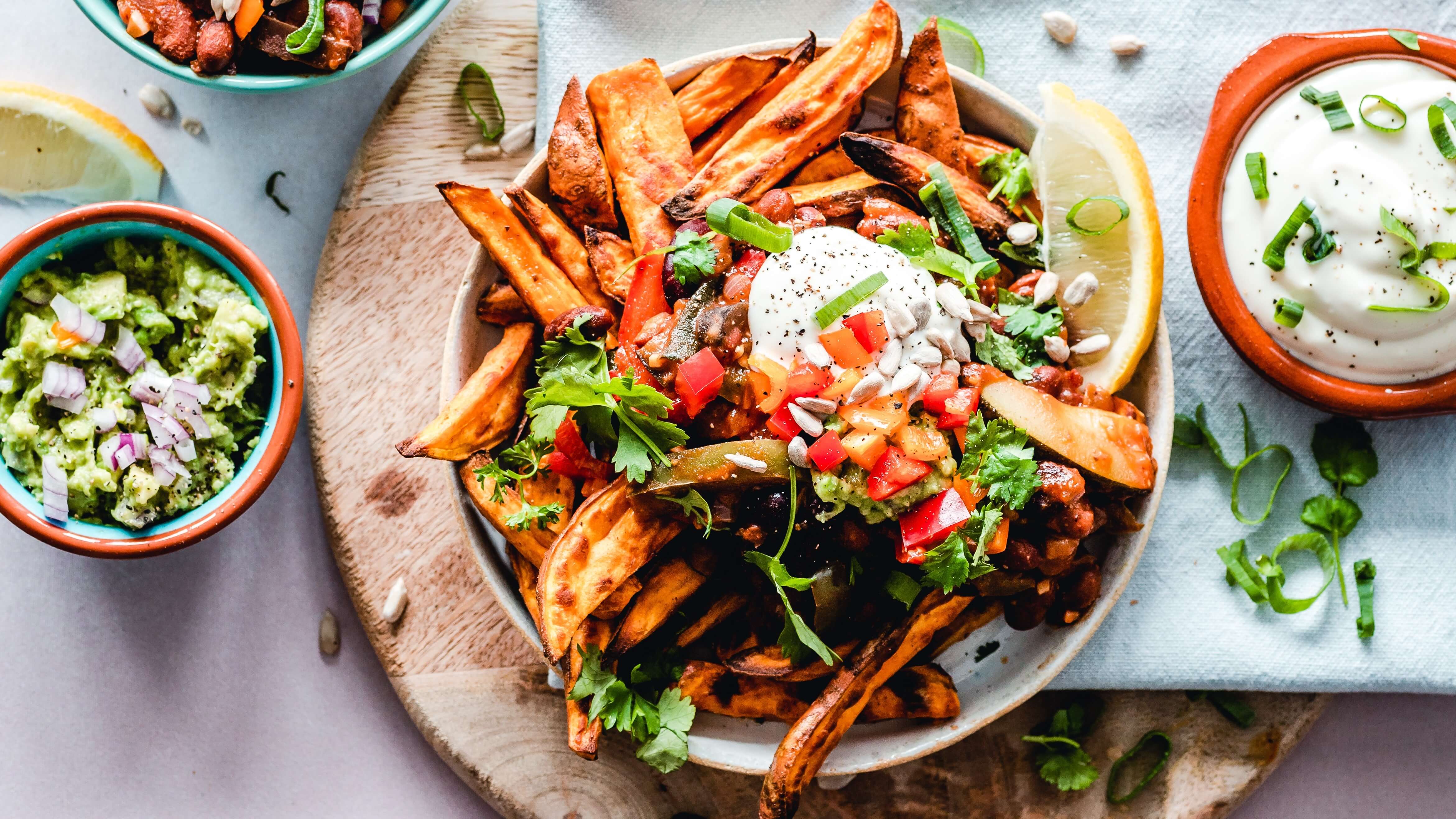 Healthy vegan eating