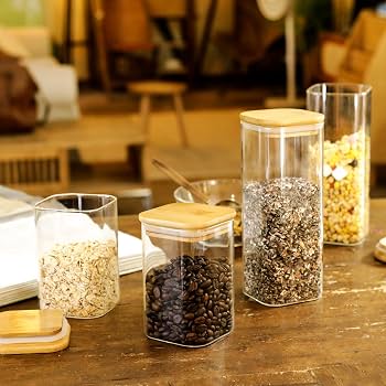 Bulk Bin Glass Storage Jars