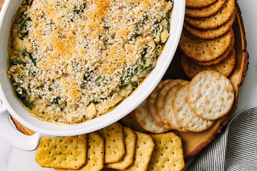 vegan spinach artichoke dip