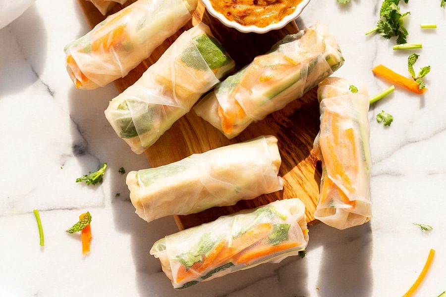 vegan spring rolls