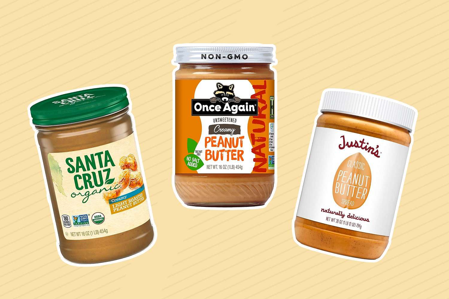 Peanut butter jar with a vegan label